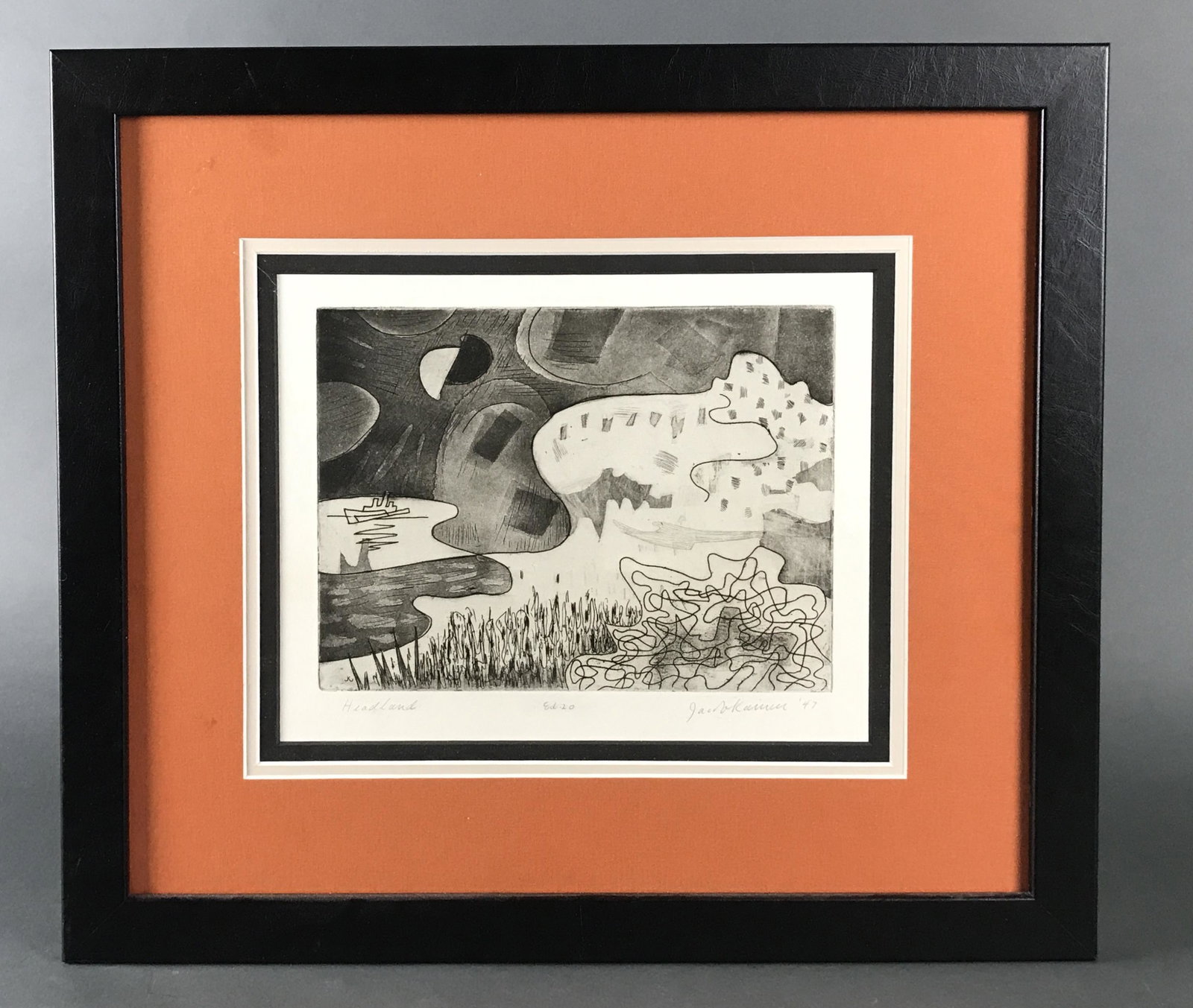 Jacob Kainen. Headland. Etching. 1947. (1 of 6)