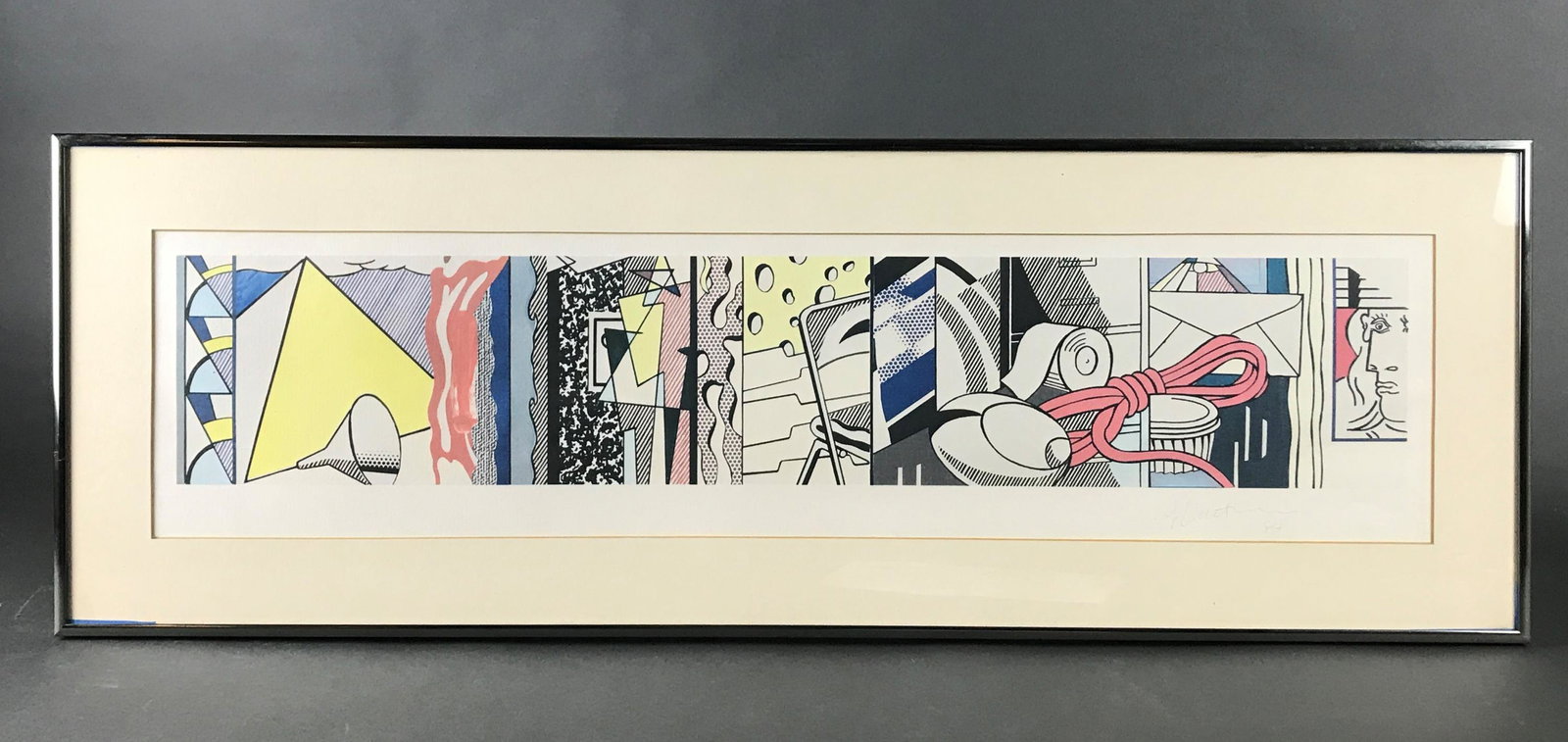 Lichtenstein. Sketch for Greene Street Mural. 1983 (1 of 4)