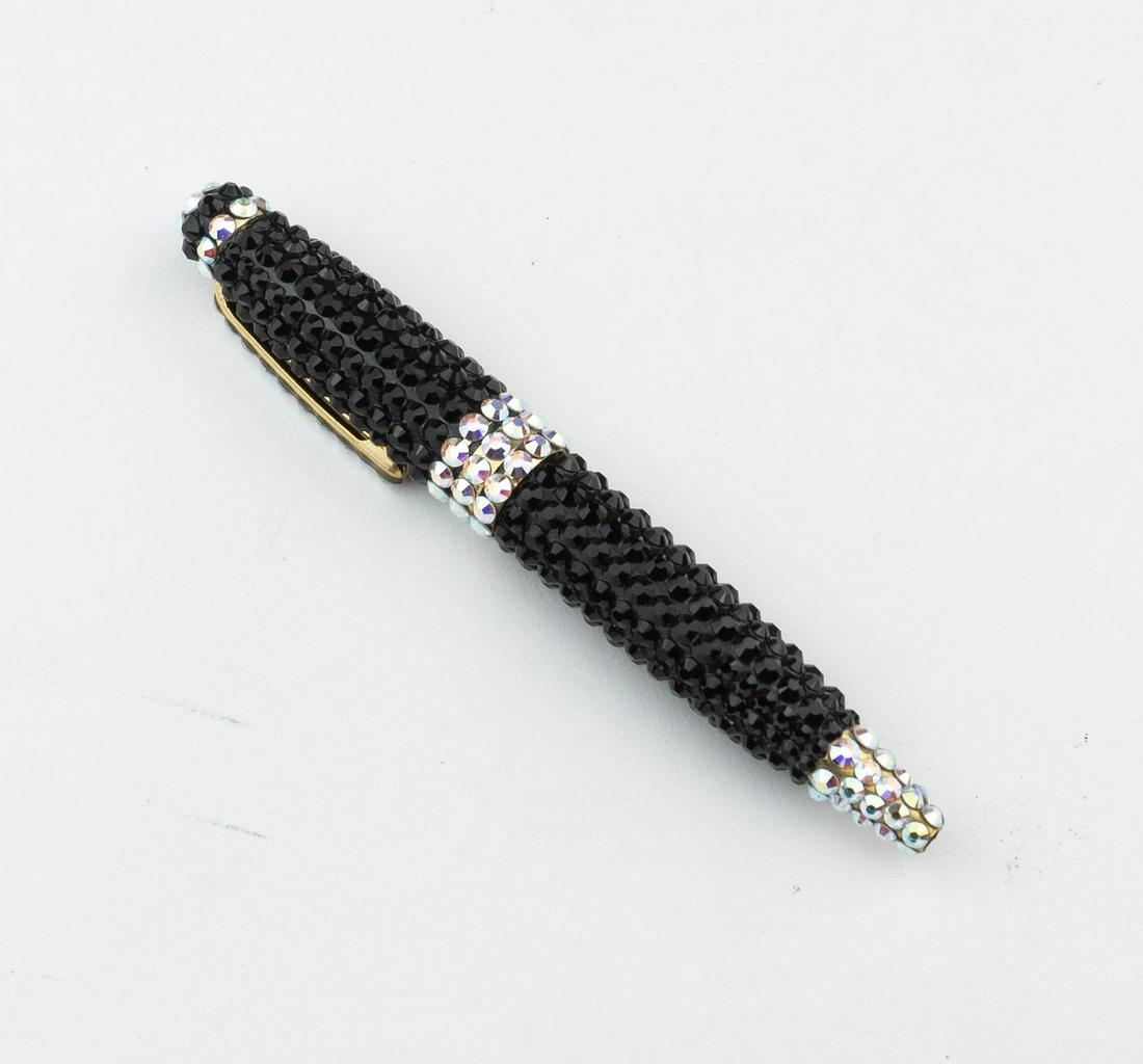 Swarovski Black and White Crystal Ballpoint Pen (1 of 1)