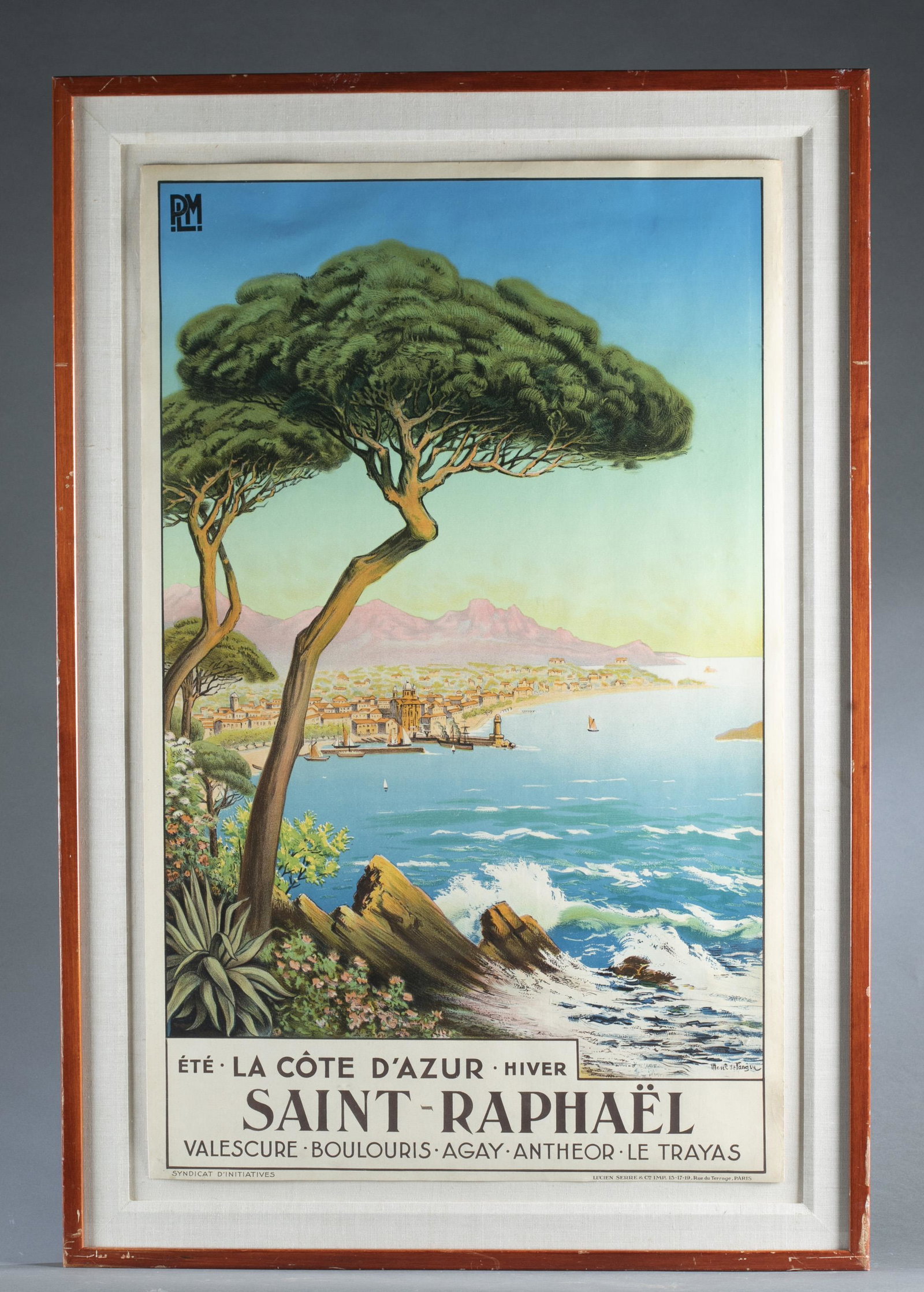 Morel De Tanguy. Saint - Raphael. 1926. Poster. (1 of 7)