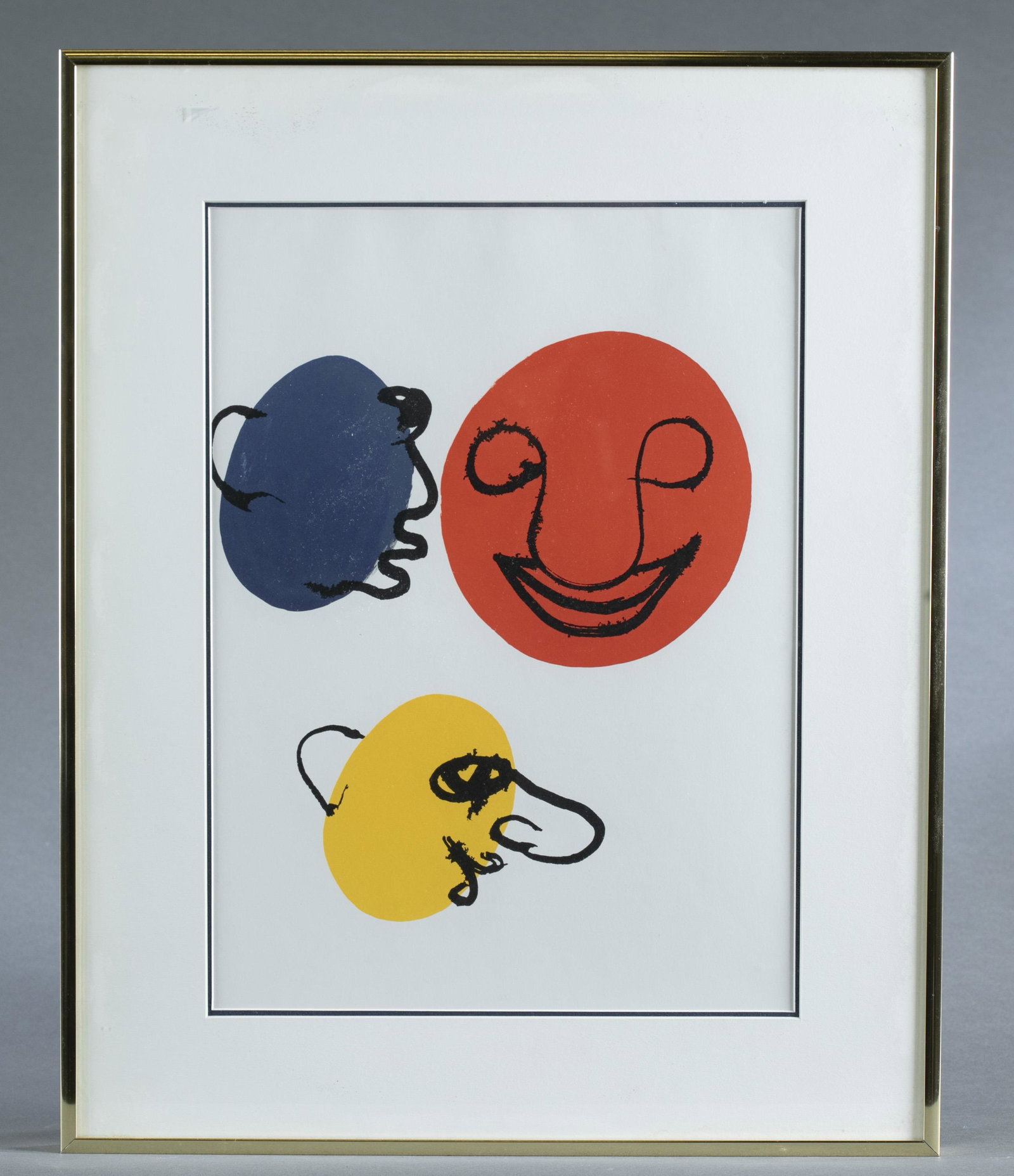 After Alexander Calder. Faces. Lithograph. c.1975. (1 of 5)