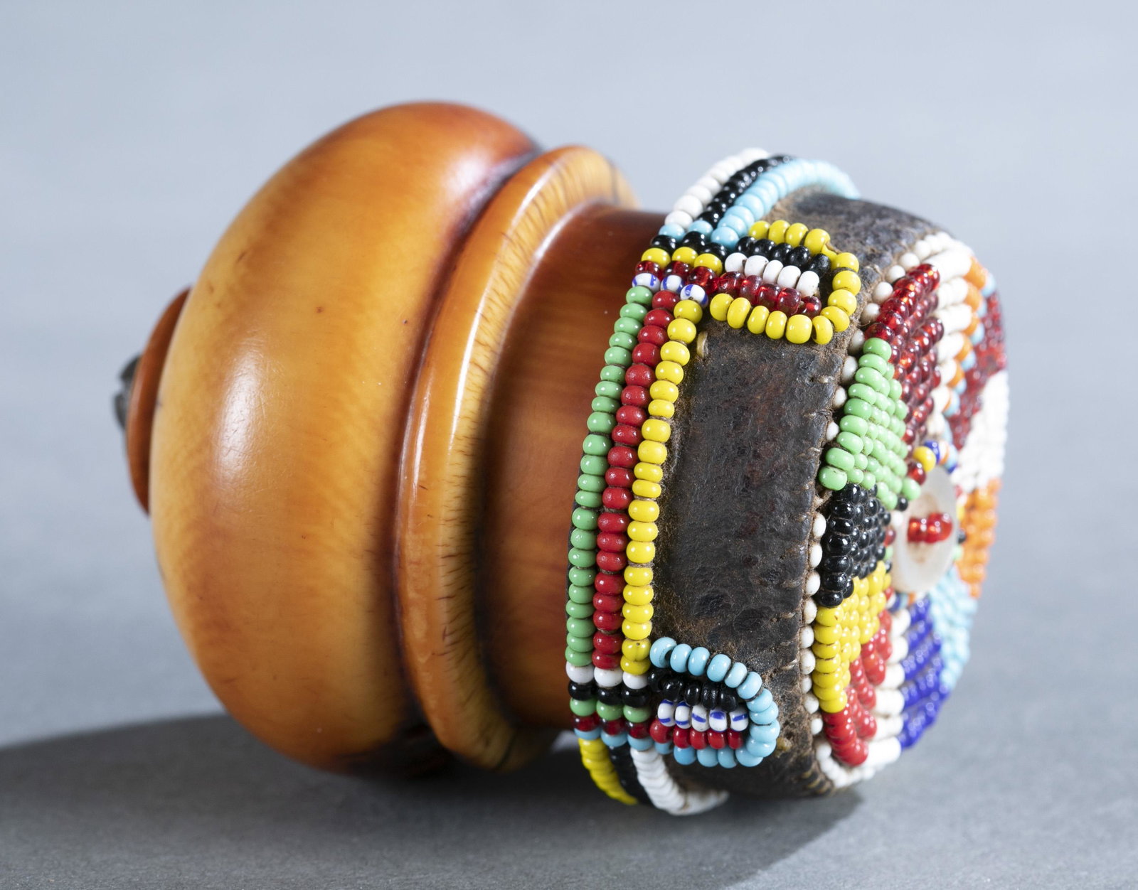 Maasai Lidded Container, Kenya. (1 of 5)