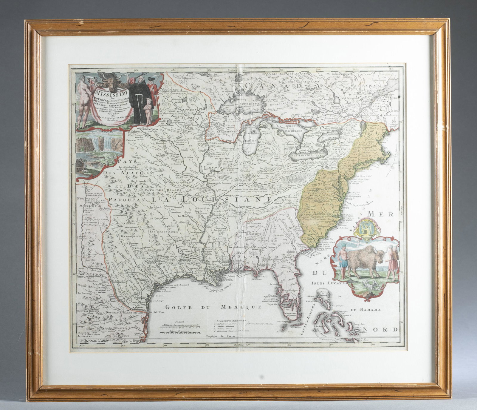 Homann. Amplissimae Regionis Mississipi. c1720. (1 of 5)
