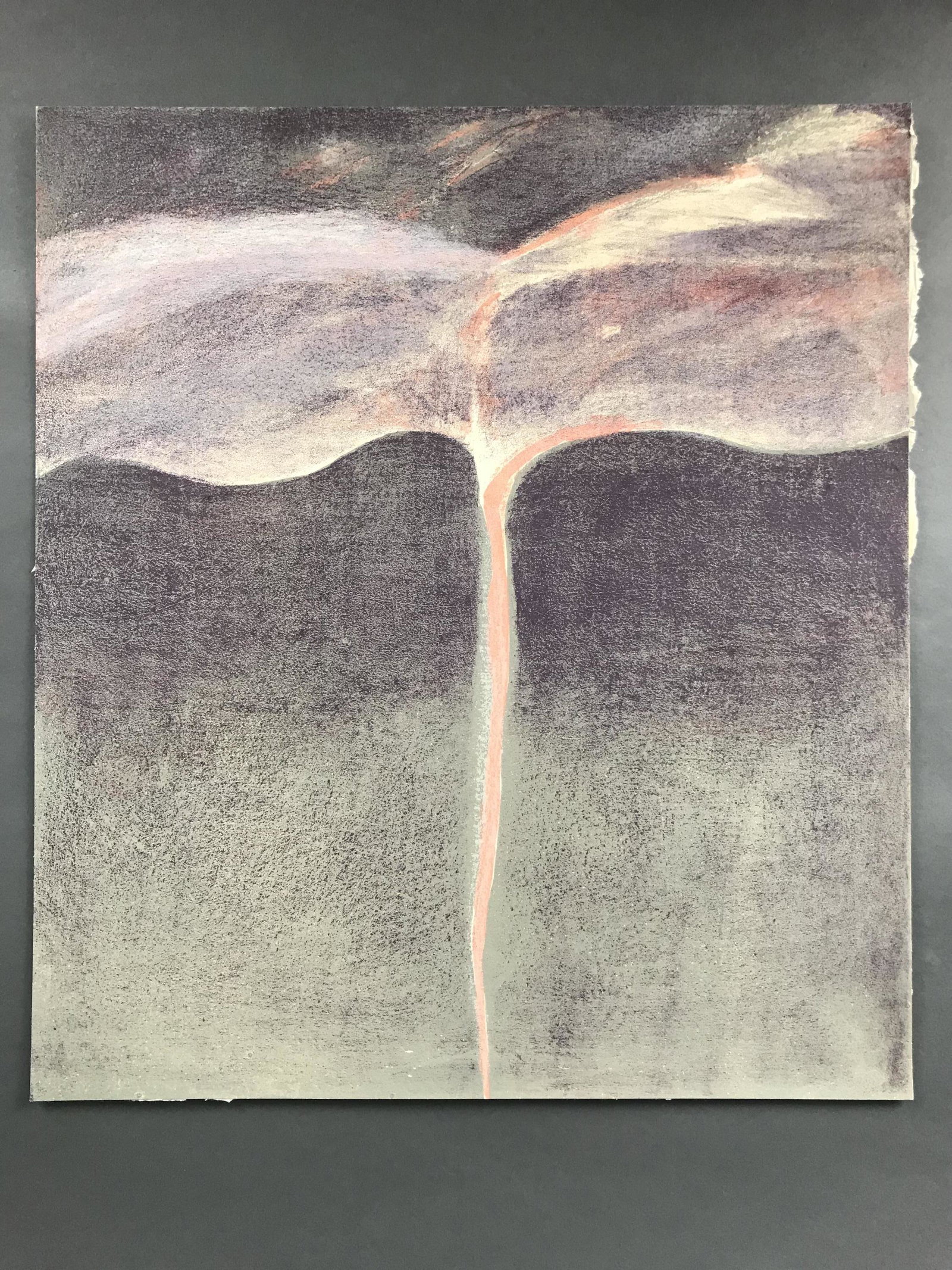 Nina Lebel. Untitled Abstract. c.1966. Pastel. (1 of 4)