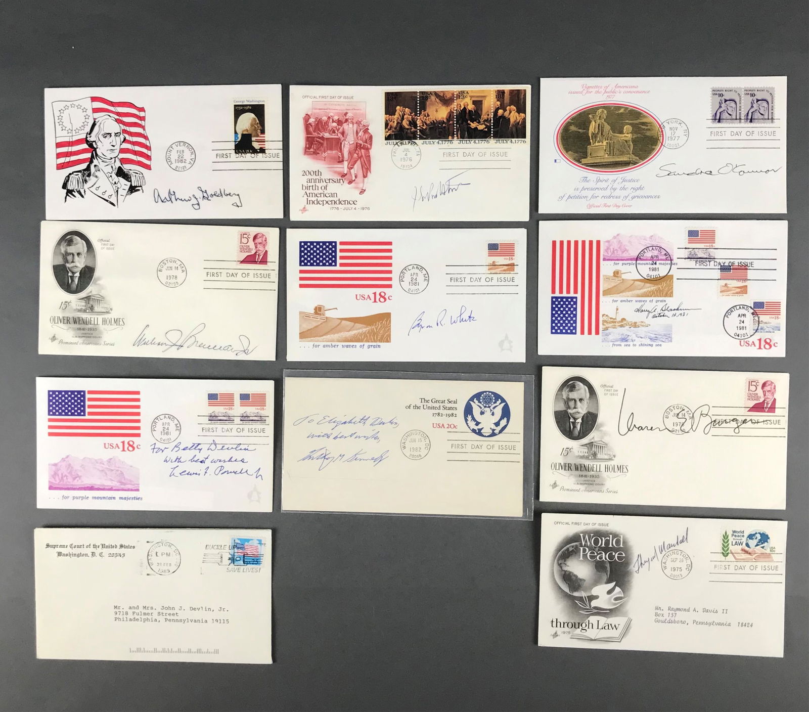 Autographed First Day of Issue Envelopes (1 of 5)