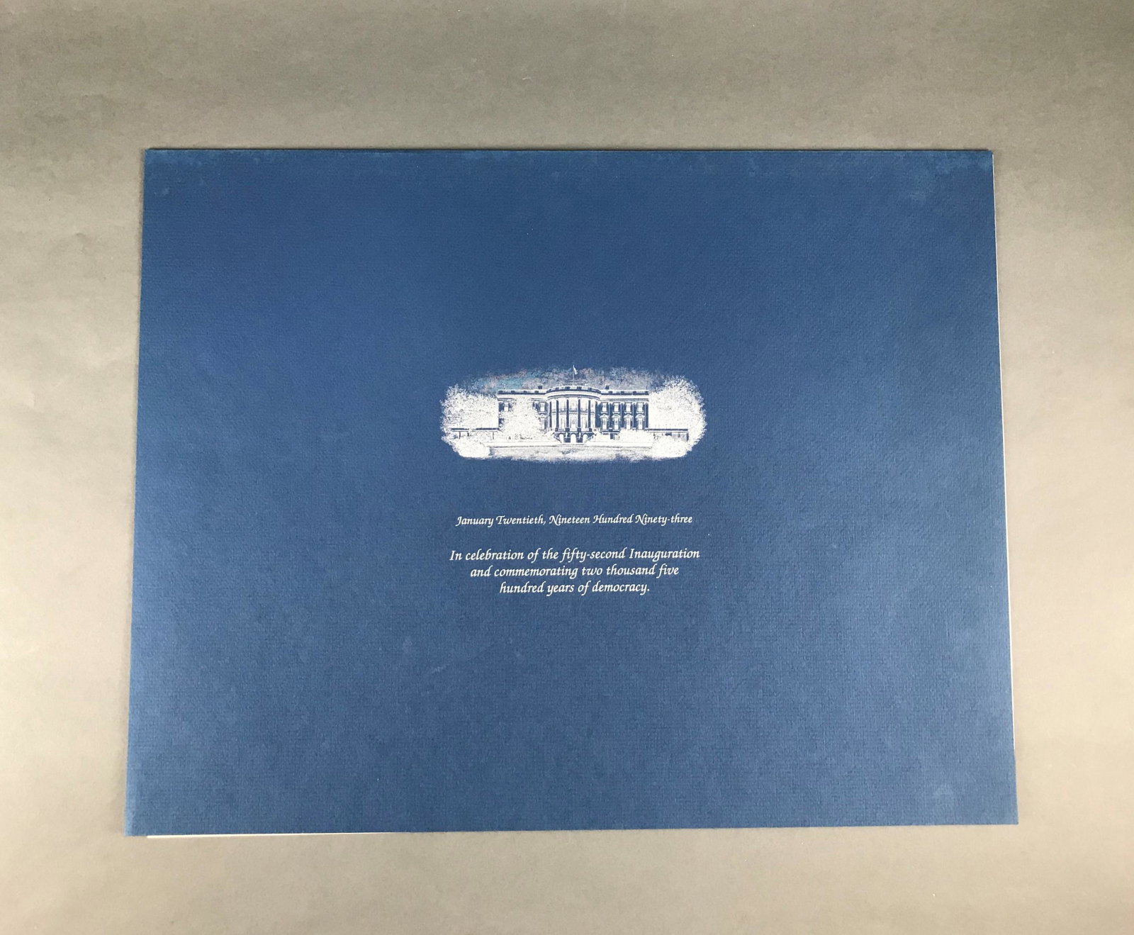 James-Paul Brown Inauguration Art: [James-Paul Brown b.1938] American neo-Impressionist artist. Numbered print created for the inauguration of President Bill Clinton in 1993. The print is tipped on to backing and is numbered 1986/2000 
