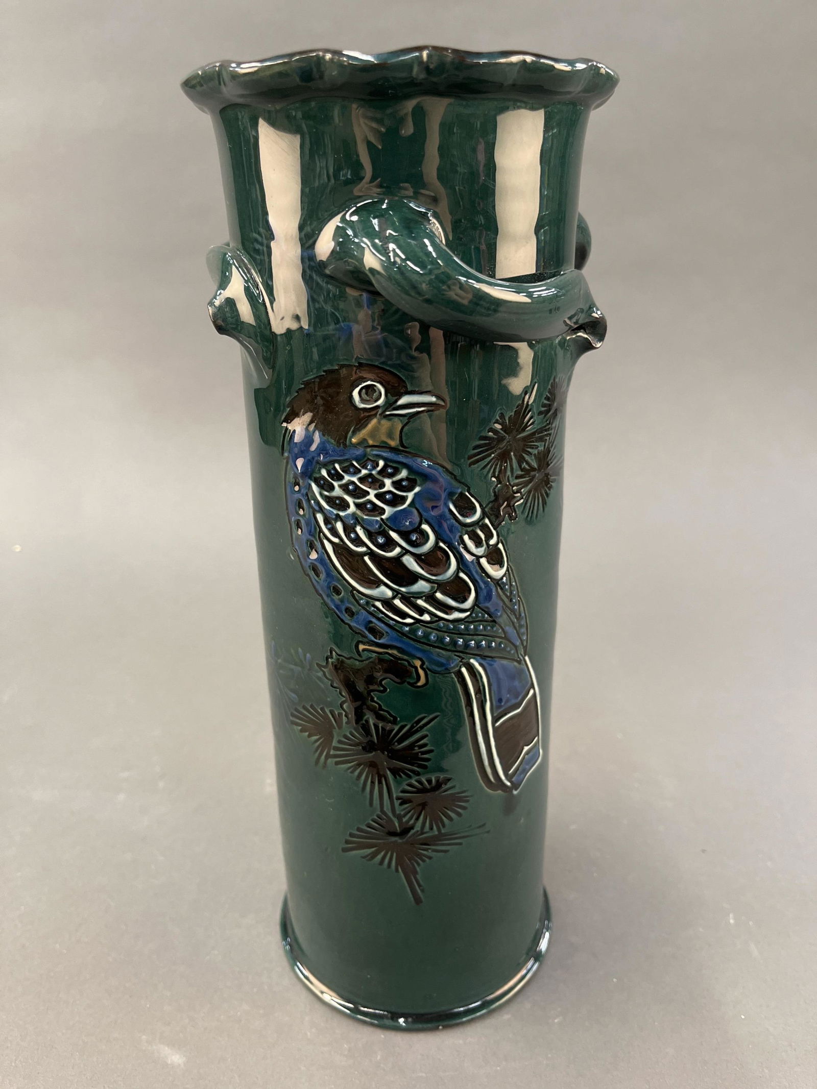 Brannam Pottery, vase. (1 of 4)