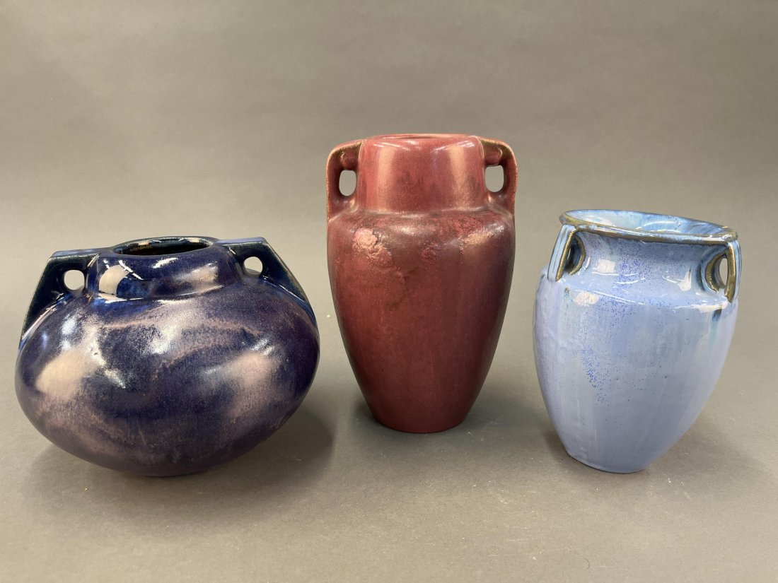 3 Fulper Pottery vases. (1 of 7)