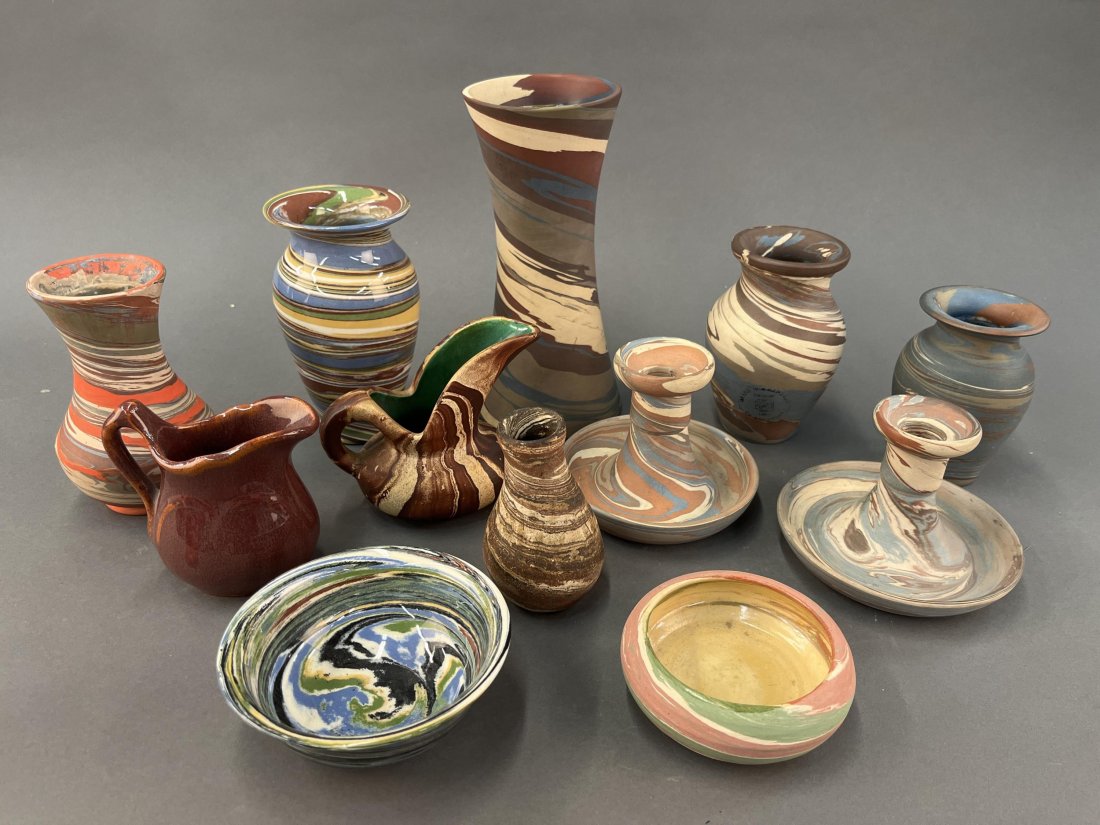 11 pieces of Mission Swirl pottery. (1 of 10)