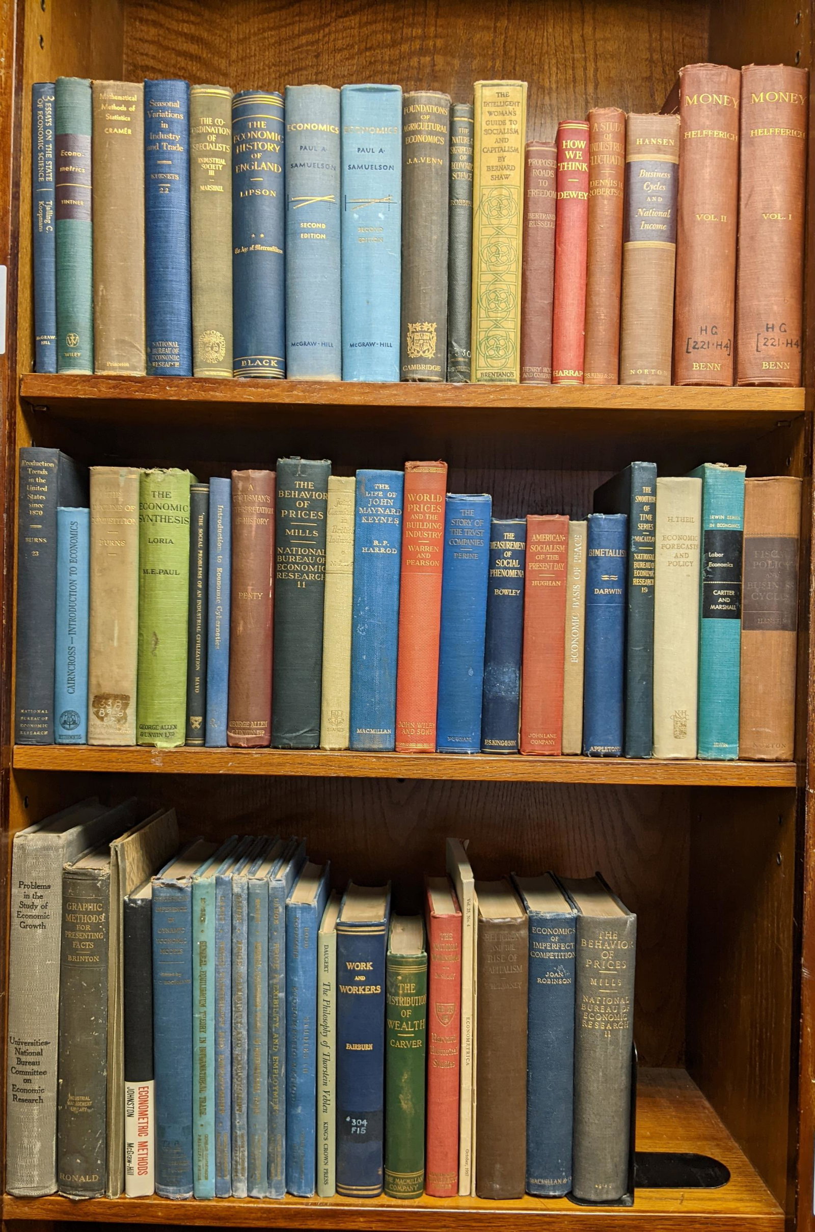 57 vols. Business/Economics.: [Business] 57 volumes. Majority in original cloth and publishers in the first half of the 20th century.Condition: Minor rubbing and wear.