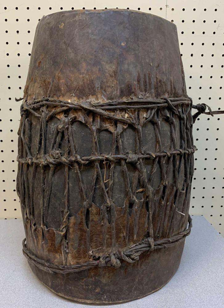 Ethiopia Style Drum. Auction