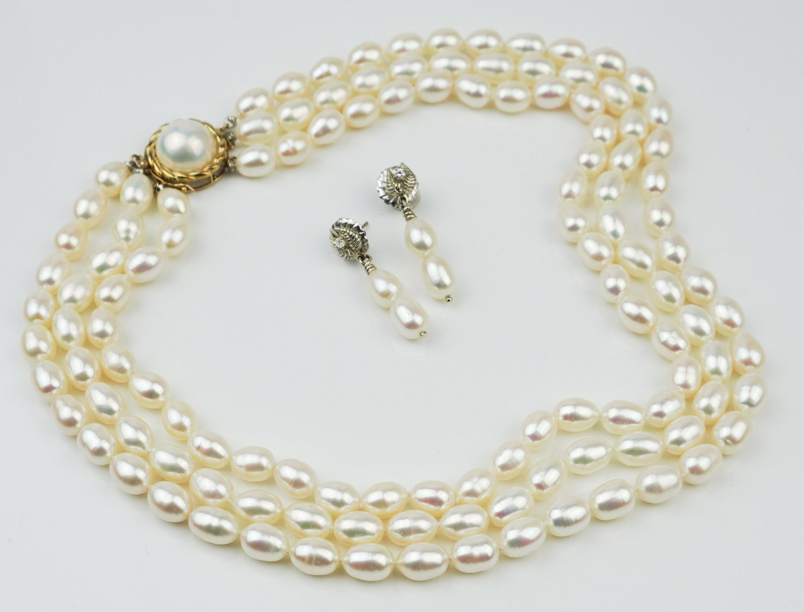 14KYG Mabe & Freshwater Pearl Necklace (1 of 2)