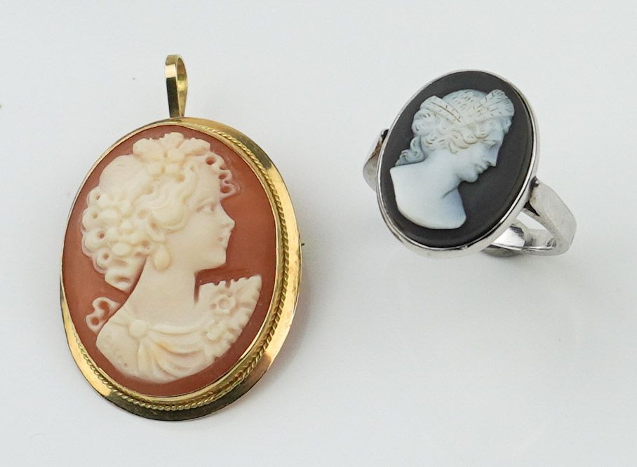Collection of Cameo Jewelry (1 of 1)