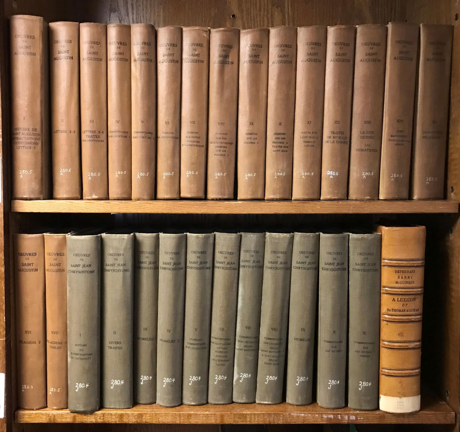 Works of Saints Augustine and Chrysostome (1 of 7)