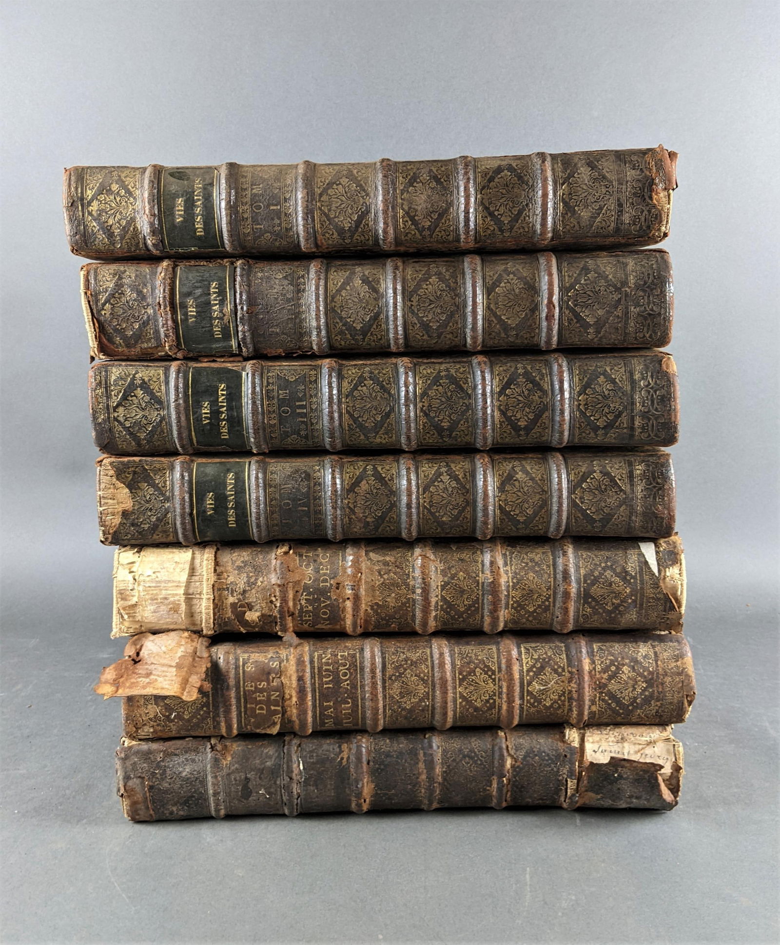 7 Vols. Les Vies des Saints. 1724. (1 of 2)
