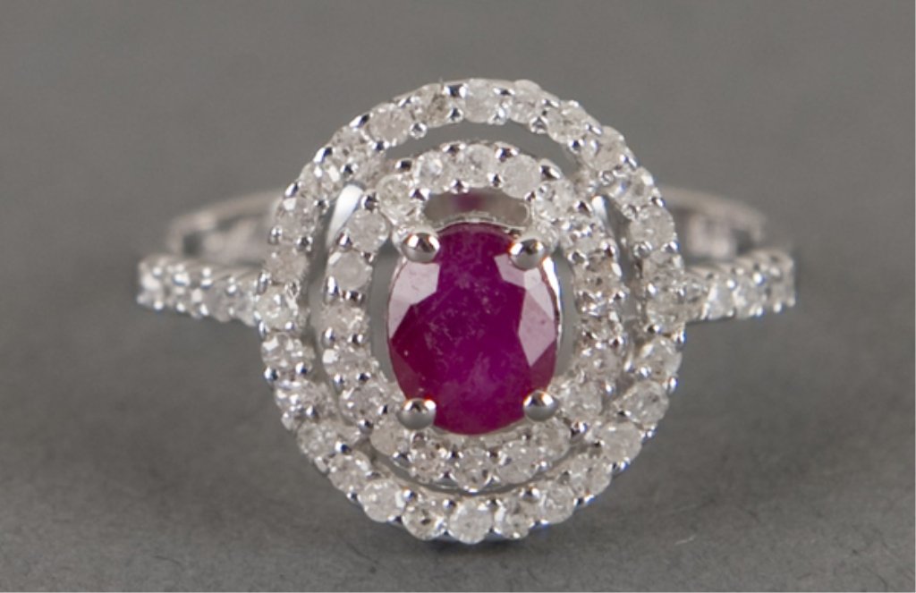 Ruby and diamond ring.
