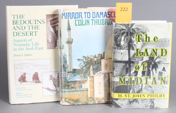 7 Books on Mideast, incl AN ARTIST IN EGYPT.: [Middle East]. 7 Titles. Hardcover, mostly cloth. ++ E[dward] S. Creasy. History Of The Ottoman Turks. New edition. 2 Vols in 1. Lon: Richard Bentley, 1858. Thick 8vo. Original cloth, backstrip separa