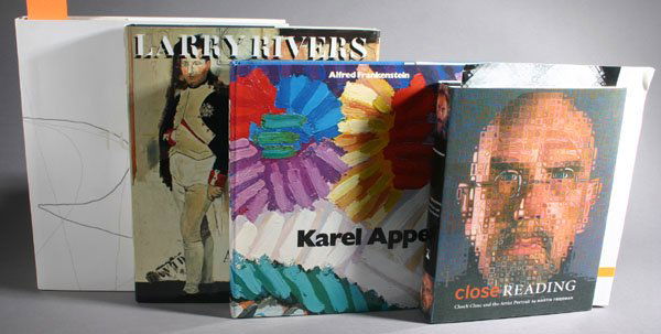 9 Books on Wesselmann, Sam Francis, other artists.: [Modern Art]. 9 Titles. Vp:vp. 4to. 8 hardcover (7 in dj); very good to fine. ++ Peter Selz. Sam Francis. (1982). ++ Stealingworth. Tom Wesselmann. (1980). ++ Helaine Posner. Kiki Smith. ++ Jean-Franc