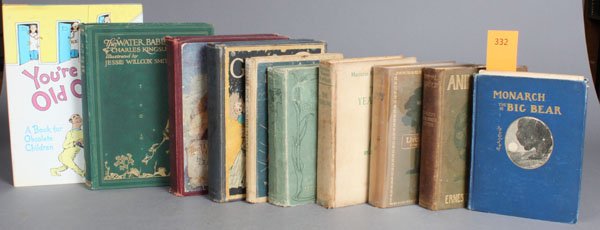 10 children's books incl THE WATER BABIES, ca1929: [Jessie Wilcox Smith/Miscellany]. 10 Titles. ++ Charles Kingsley. The Water Babies. Illustrated by Jessie Wilcox Smith. (Lon). Boots the Chemists/ (Hodder and Stoughton, nd), [ca. 1929]. Green cloth s