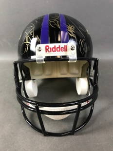 Baltimore Ravens Autographed Helmet: .