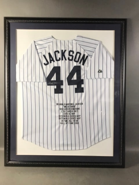 Reggie Jackson Autographed Yankees Jersey (1 of 6)