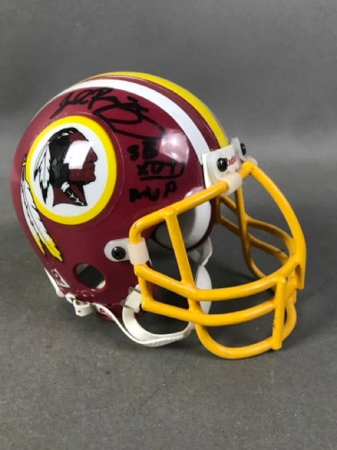 John Riggins Autographed Mini Redskins Helmet (1 of 5)