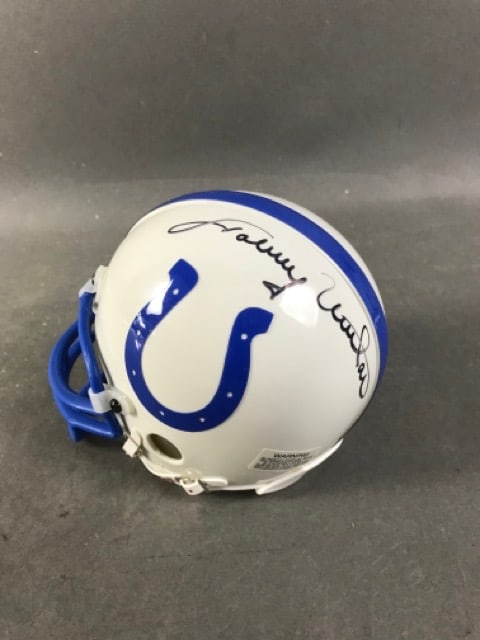 Johnny Unitas Autographed Mini Football (1 of 5)