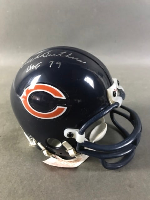 Dick Butkus Autographed Chicago Bears Mini Helmet (1 of 5)