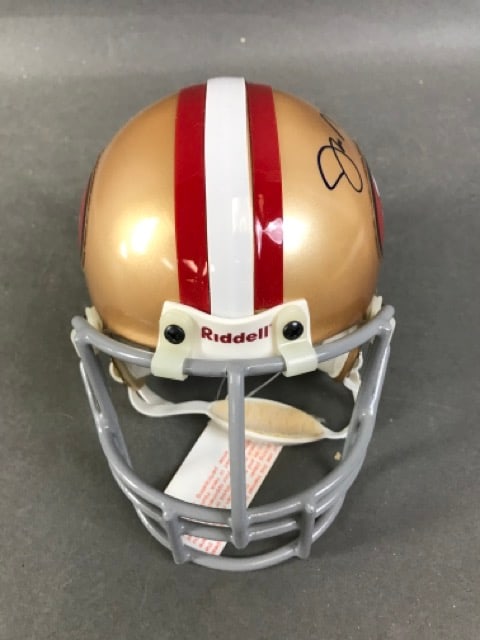 Joe Montana Autographed Mini Helmet (1 of 1)