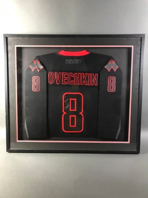 Framed Ovechkin Autographed Jersey (1 of 5)