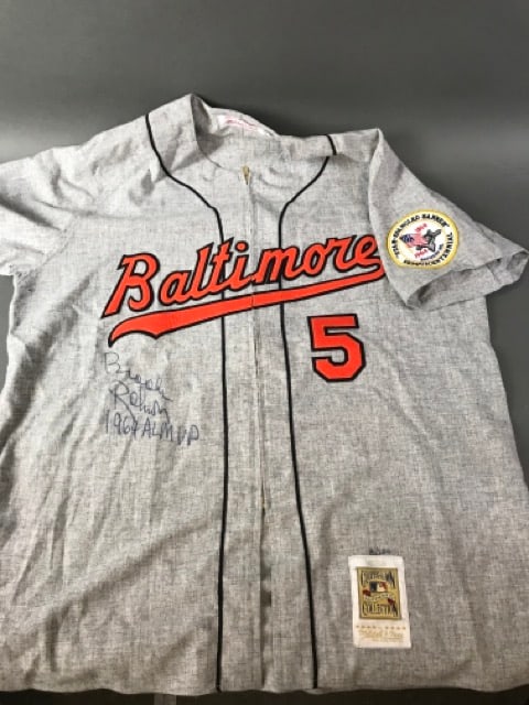 Brooks Robinson Autographed Orioles Jersey (1 of 4)