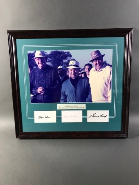 Byron Nelson, Gene Sarazen and Sam Snead Autographed Picture: .
