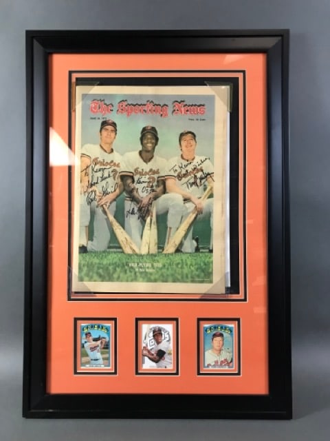 Baltimore Orioles Autographed  1972 Framed Sporting News (1 of 7)