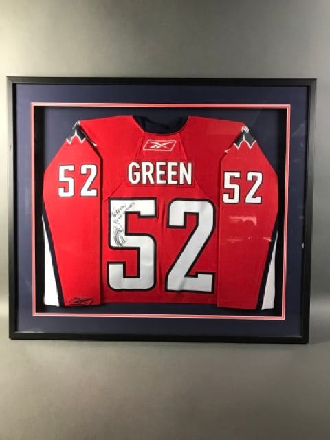 Framed Mike Green Autographed Jersey (1 of 5)