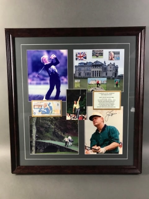 Autographed and Framed Jack Nicholas Photographs: .
