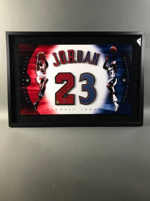 Michael Jordan Autographed Wall Decor (1 of 6)