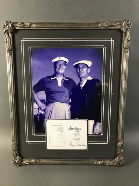 Ben Hogan and Byron Nelson Autographed Photo: .