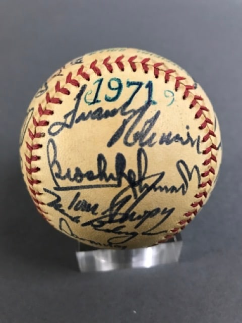 1971 Baltimore Orioles Autographed Baseball (1 of 6)