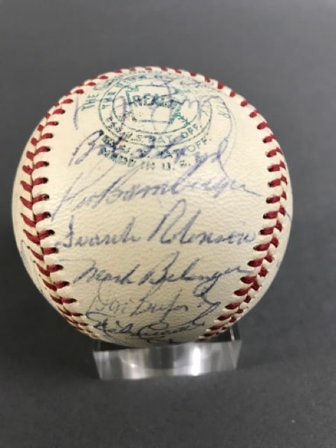 1969 Baltimore Orioles Autographed Baseball (1 of 5)