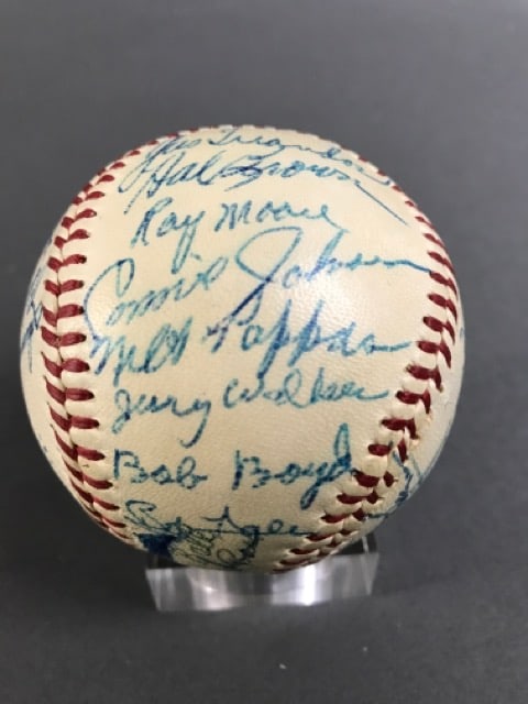1957 Baltimore Orioles Autographed Baseball (1 of 5)