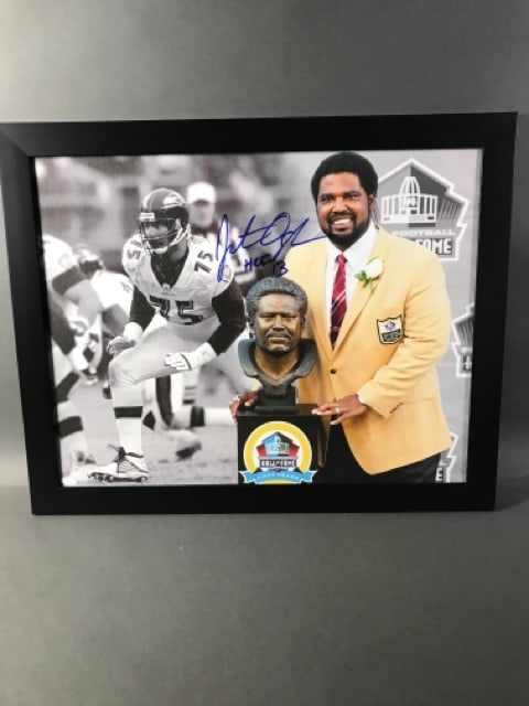 Jonathan Ogden Autographed Framed Print (1 of 6)