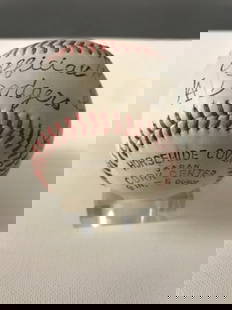 Sandy Koufax Autographed Baseball: .