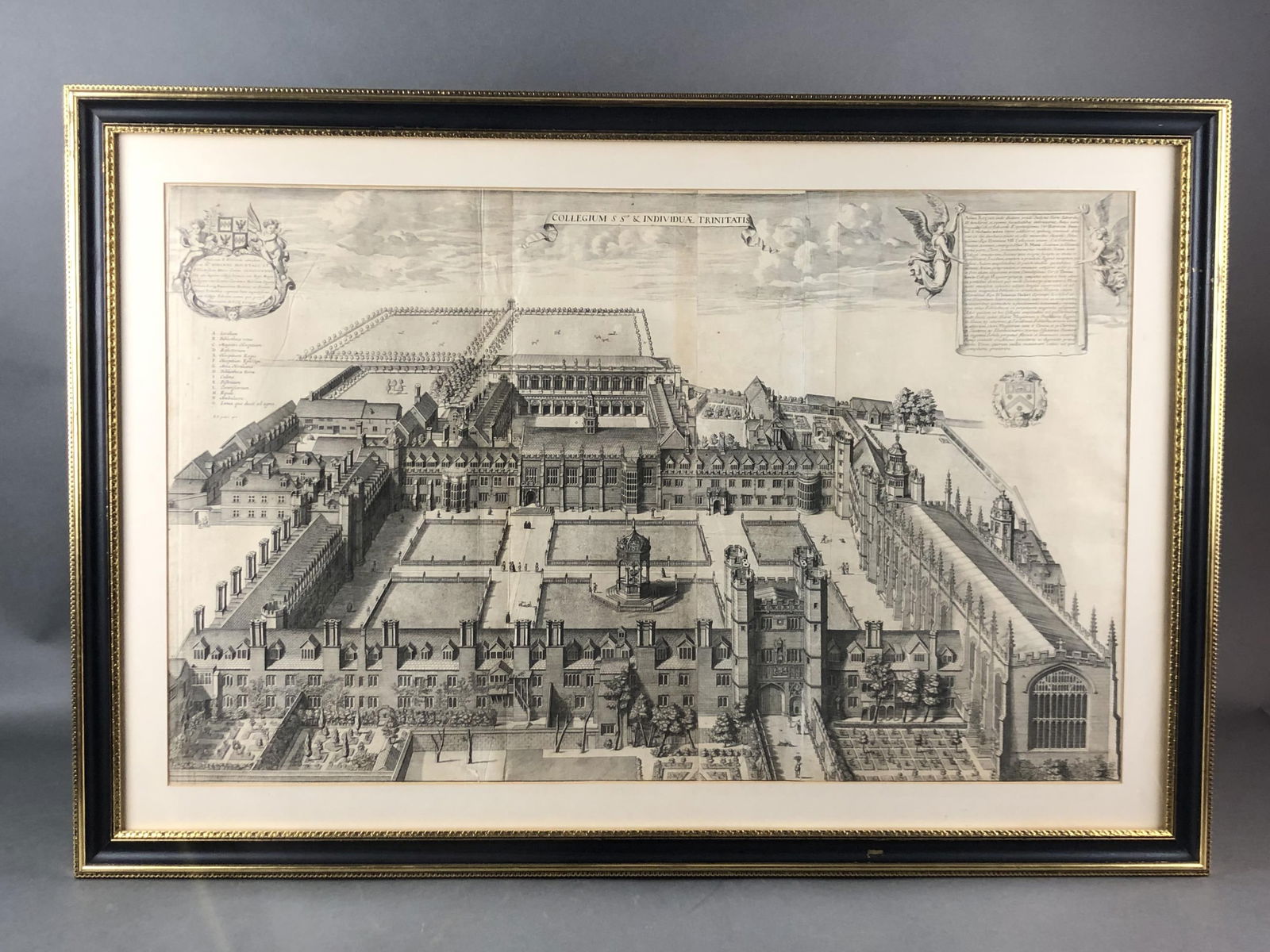 David Loggan, Bird's Eye View of Trinity College (1 of 4)