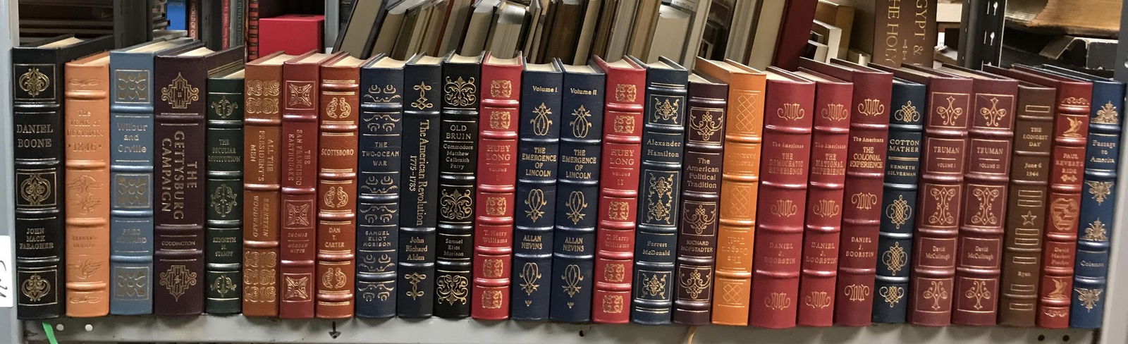 21 Vols. Easton Press American History. (1 of 4)