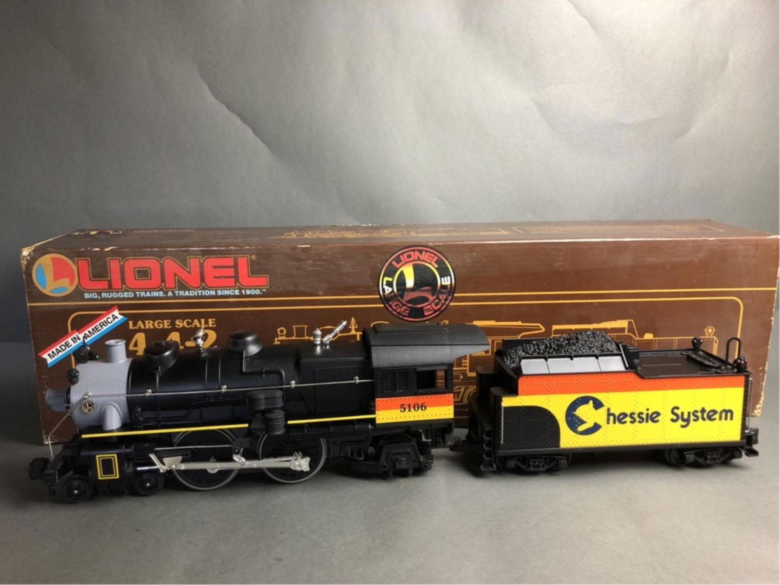 LIONEL - Chessie 4-4-2 steam engine Lg Scale (1 of 20)
