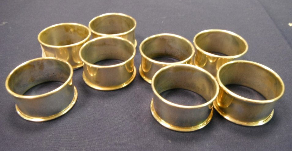 Reed and Barton sterling silver napkin rings.: Reed and Barton sterling silver napkin rings.