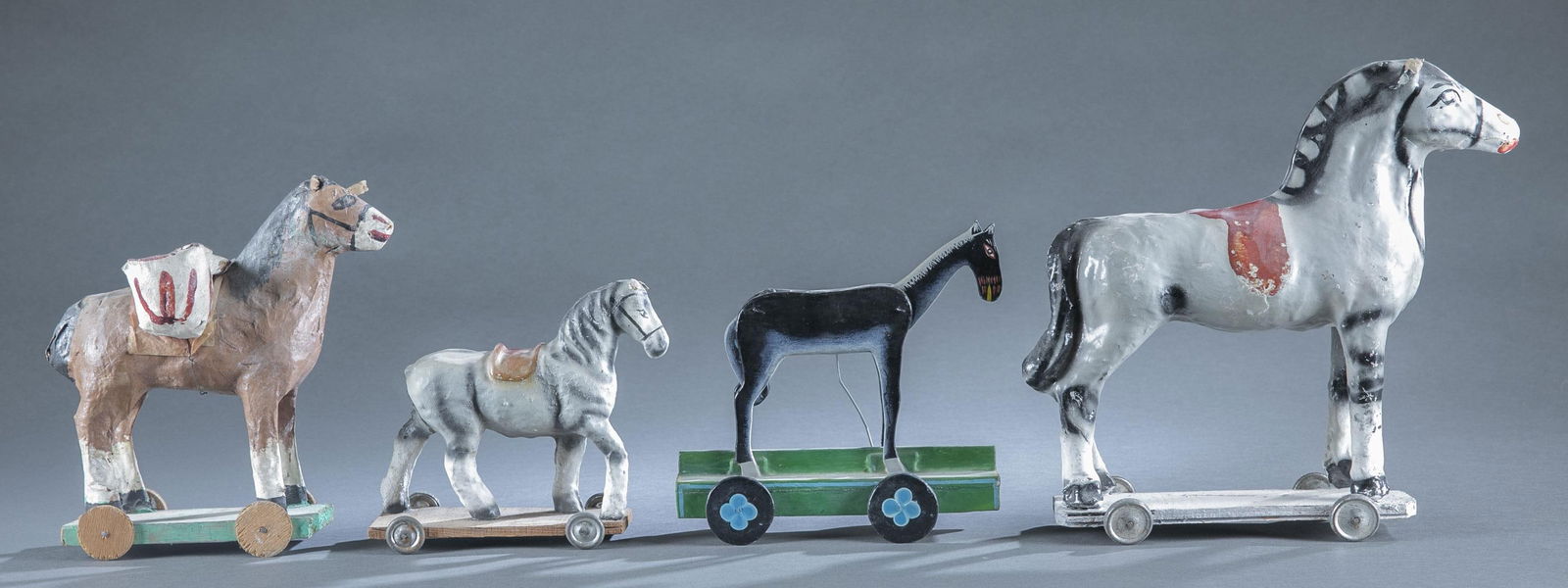 4 Horses on carts. (1 of 11)