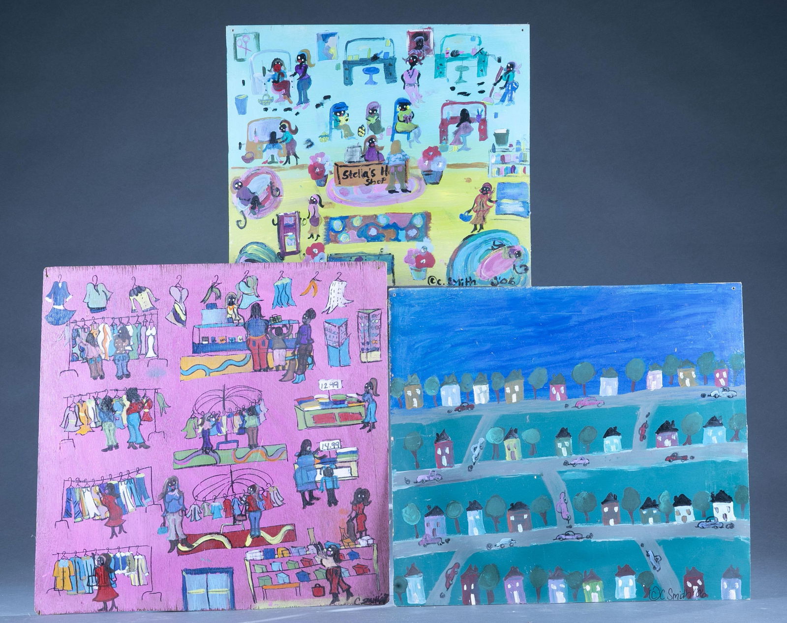 C. Smith, 3 paintings, 2006. (1 of 9)