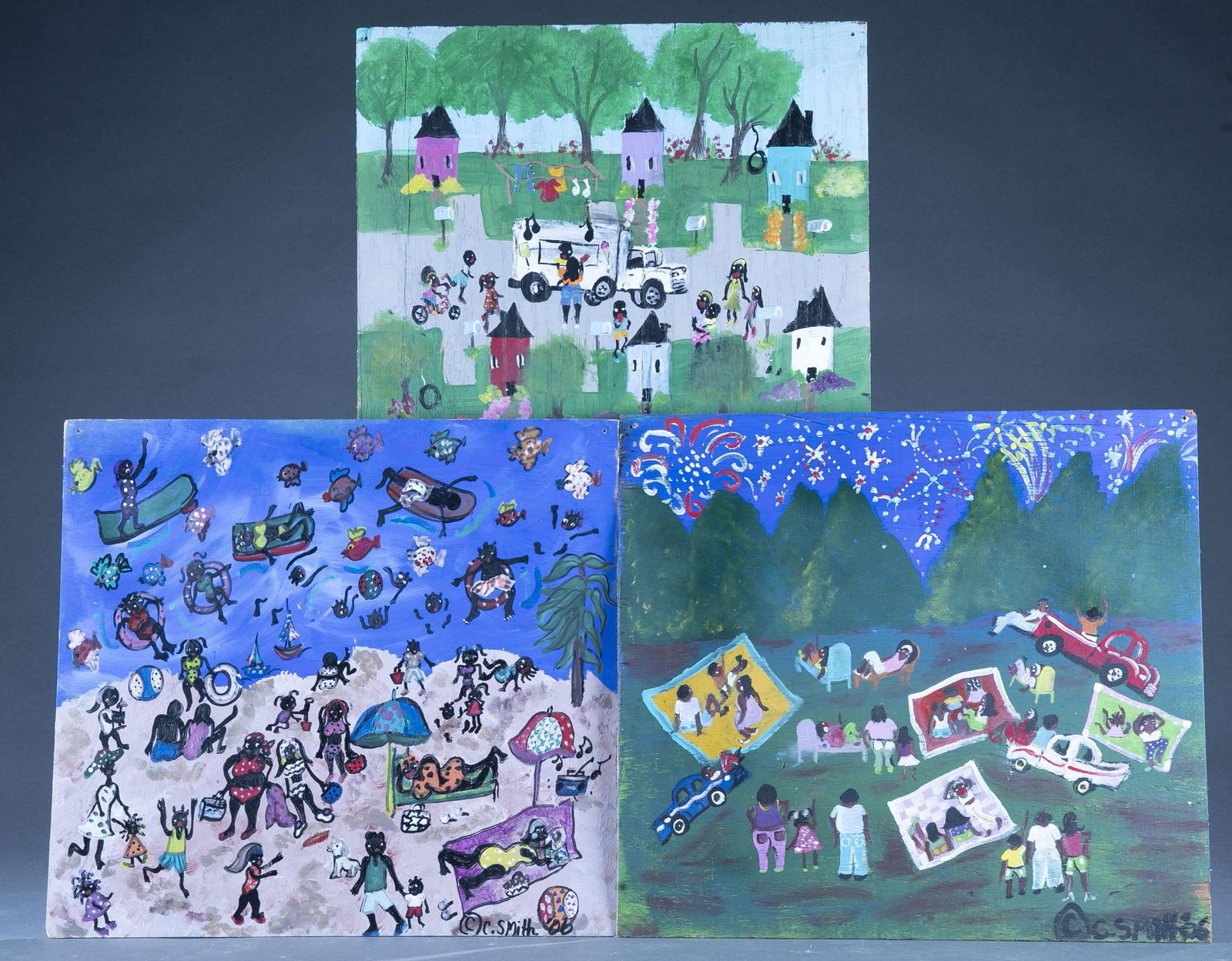 C. Smith, 3 paintings, 2006. (1 of 11)