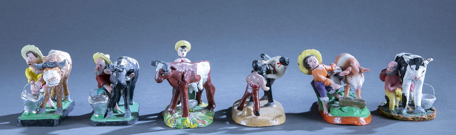 6 Mexican ceramic figures. (1 of 10)